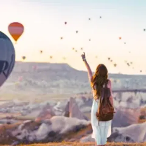 Photo Shooting in Sunrise with Balloon View